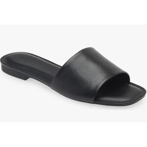 Nordstrom Caryl Slide Sandal Black Size 6 Leather Sandals